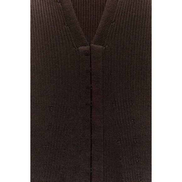 ZARA FITTED HOOK CLOSURE KNIT DRESS - Picture 9 of 10